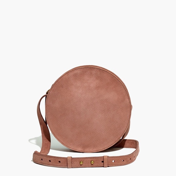 Madewell The Simple Circle Crossbody Bag in Nubuck Leather in flag purple - Picture 1 of 13